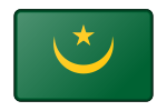Mauritania flag (bevelled)
